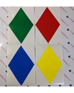 Individual Cut Vinyl Diamonds (set of 4)