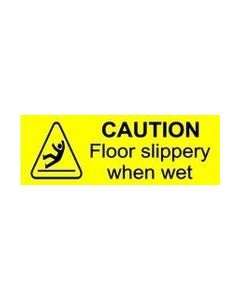 Caution Floor Slippery When Wet Sticker
