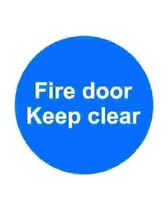 Fire Door Keep Closed Self Adhesive Sticker - Pack of 5