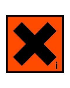 X Cross Hazard Safety Sticker