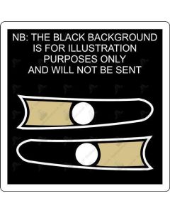 Custom Shaped Bow Design 1 Flash (Pair)