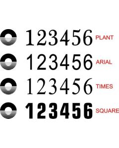 Canal and River Trust Canal Boat Number Stickers