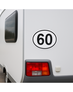 Caravan/Motorhome/Truck Speed Limit Sticker