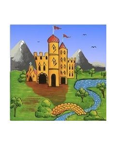 Traditional Canal Boat Castle  Scene 6