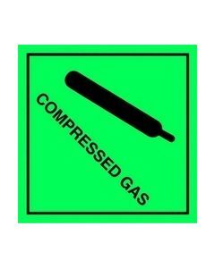 Compressed Gas Safety Sticker