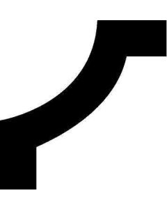 Coach Line Corners - Design Self-Adhesive Sticker 8 (Single)