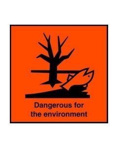 Dangerous for the Enviroment Safety Sticker