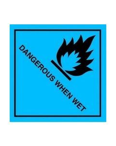 Dangerous When Wet Safety Sticker