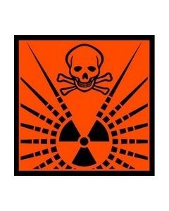 Danger Radioactive Safety Sticker
