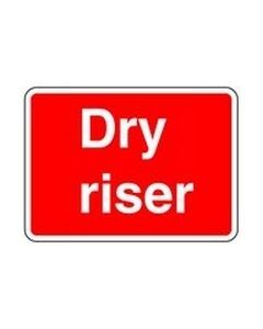 Dry Riser Safety Sticker
