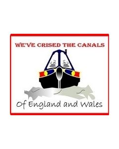 Cruised Canals Narrowboat Sticker