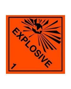 Explosive Safety Sticker