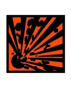 Explosive Substance Safety Sticker