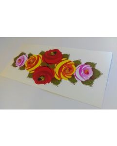 Canal boat rose sticker