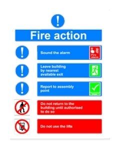 Fire Action Sticker 2