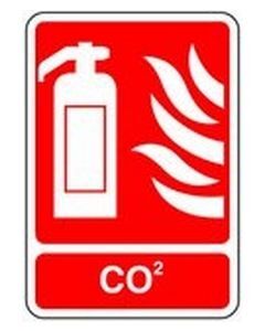 Fire and Co2 extinguisher Safety Sticker
