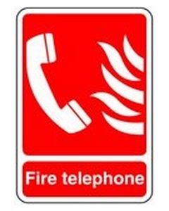 Fire and Phone Safety Sticker