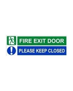 Fire Exit Door Self Adhesive Sticker