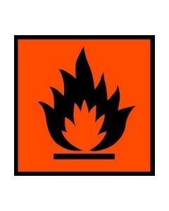 Fire Flames 1 Safety Sticker