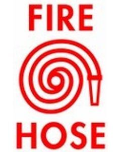 Fire and Hose  Safety Sticker