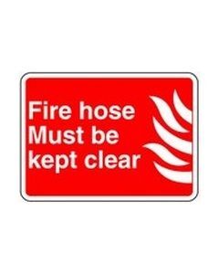 Fire hose must be kept clear 1 Safety Sticker