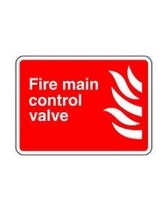 Fire Main Control Valve Safety Sticker