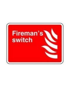 Firemans Switch Safety Sticker