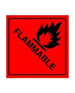 Flammable Safety Sticker