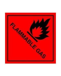 Flammable Gas Safety Sticker