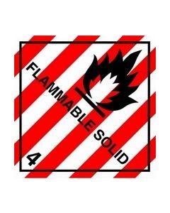 Flammable Solid Safety Sticker