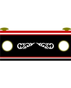 Canal Boat Flourish Sticker 6