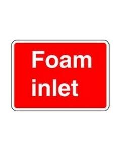 Foam Inlet 2 Safety Sticker