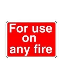 For use on any fire Safety Sticker