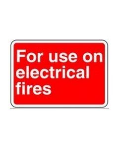 For use on electrical fires 1 Safety Sticker