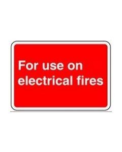 For use on electrical fires 2 Safety Sticker