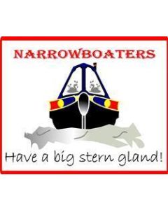 Funny Narrowboaters Have A Big Stern Gland Sticker