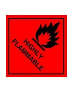Highly Flammable Safety Sticker