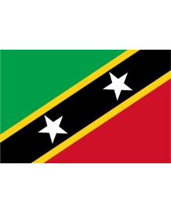 Saint Kitts and Nevis Flag Sticker