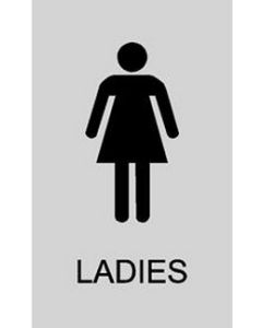 Ladies Vinyl Door Self Adhesive Sticker
