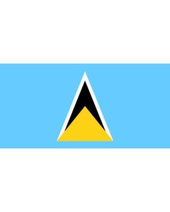St Lucia Flag Sticker