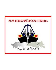 Funny Do it Afloat Narrowboat Sticker