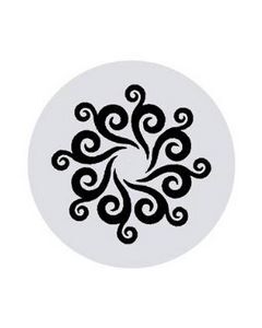 Port Hole Etch Design Self Adhesive Sticker 7