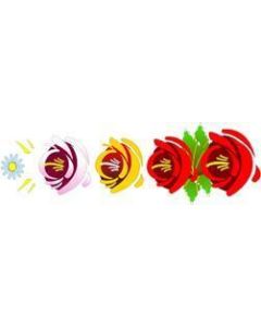 Traditional Style Canal Rose Sticker Design 10