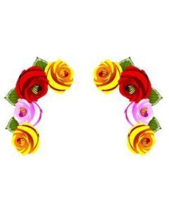 Traditional Style Canal Rose Sticker Design 24