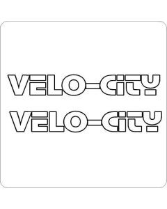 VELO-CITY OULINES BICYCLE STICKERS PAIR