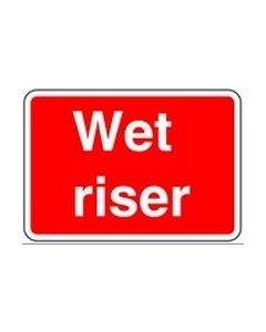 Wet Riser 1 Safety Sticker