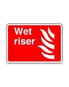 Wet Riser Safety Sticker