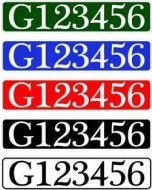 Great Ouse Plate Style Numbers