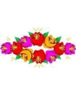 Traditional Style Canal Rose Sticker  Design 11