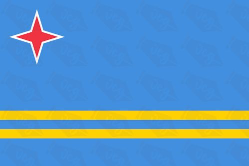 Aruba flag sticker 
